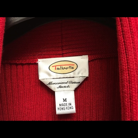 Talbots red sweater - Picture 2 of 3